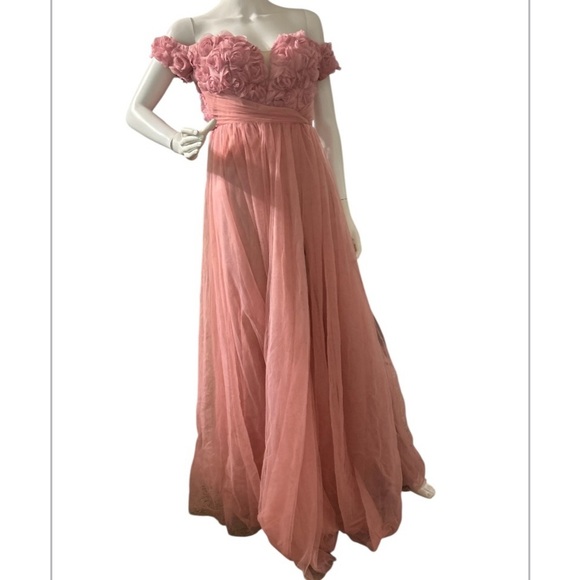 QOQ Pink Floral Decor Off Shoulder NWOT - Picture 7 of 12